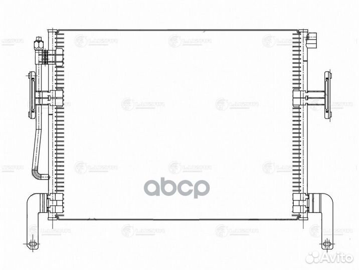 Lrac 0928 Радиатор кондиц. для а/м Renault Truc