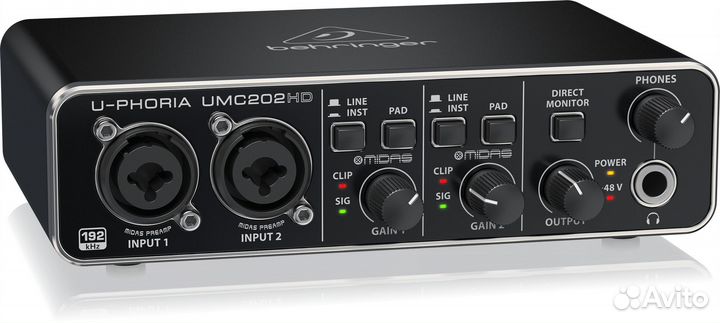 Аудиоинтерфейс Behringer UMC202HD