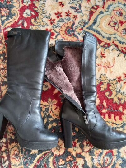 Сапоги кожаные женские 40р