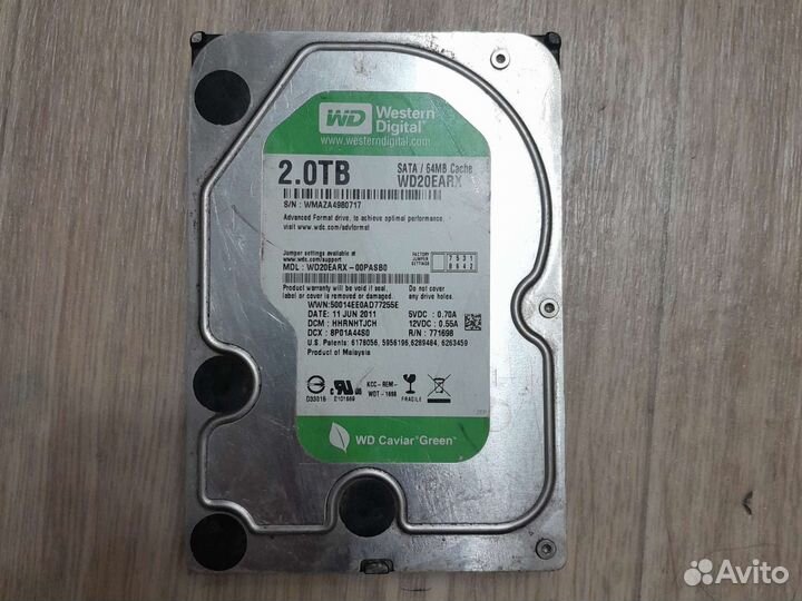 Жесткий диск 2тб 500гб 160гб 3тб