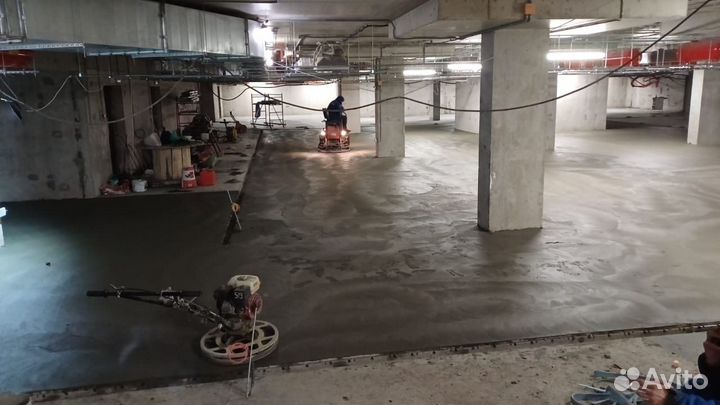 Заливка полов с топпингом