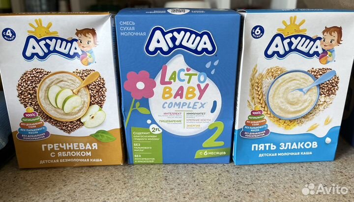Смесь Агуша 2 и каши