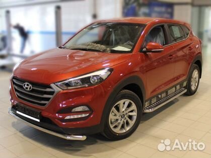 Пороги d-53 Hyundai Tucson 2015-2018г.в