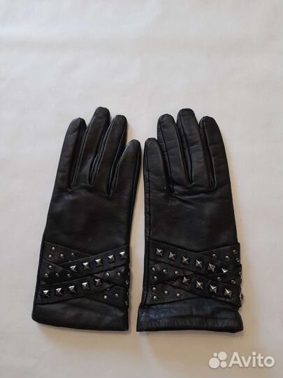 Перчатки новые кожаные mango