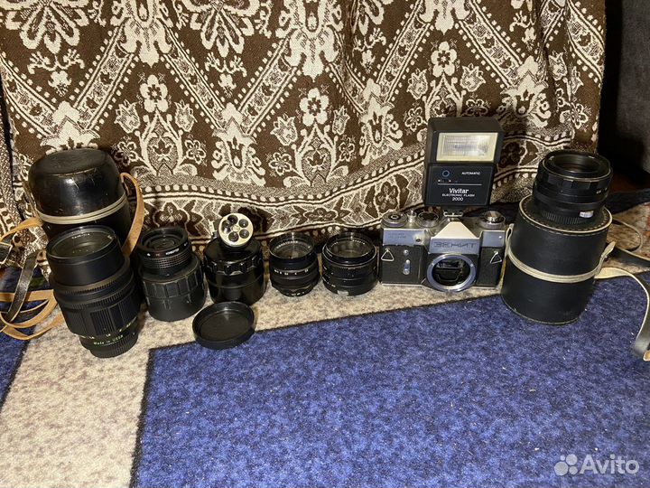 Фотоаппарат зенит ttl + 3 объектива