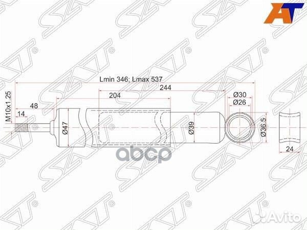 Амортизатор задний toyota carina/corona/corolla