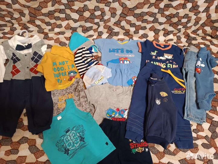 Вещи пакетом на мальчика от 1-1.5
