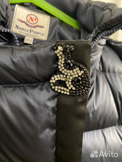 Пуховик зимний для девочки 134 noble people