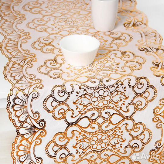 Клеенка пвх «Орнамент», рулон 20 метров, ширина 50