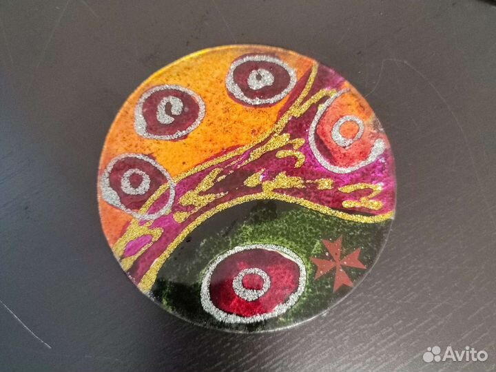 Подстаканник. Мальтийское стекло