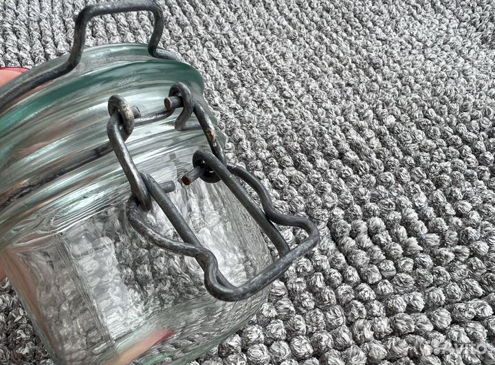 Банка с бугельным замком СССР стеклянная