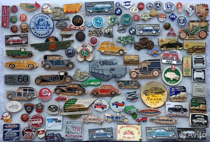 Значки автопром СССР автомобили такси