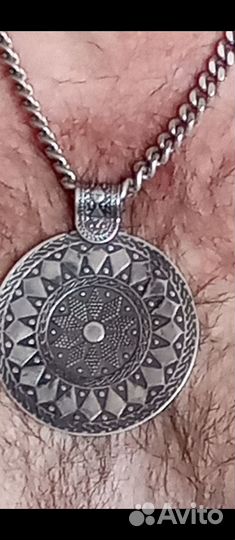 Цепь Серебро 120 гр и оберег