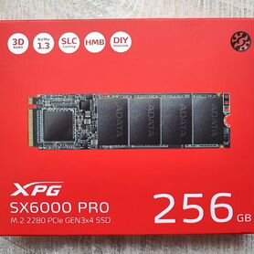 SSD диск adata XPG SX6000 Pro 256Гб Новый