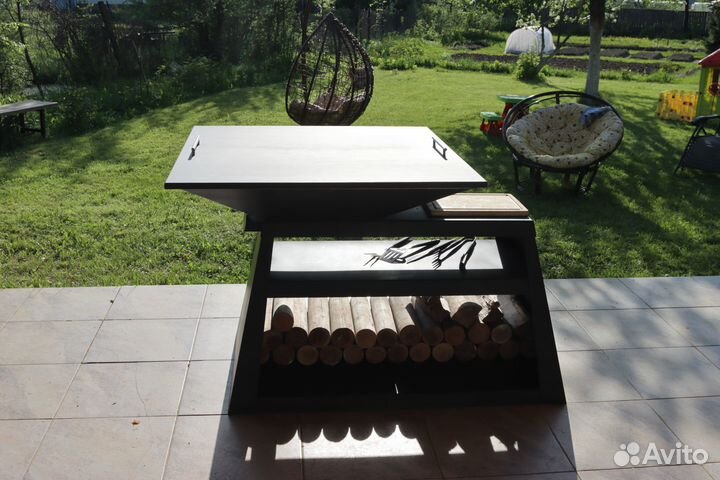 Чугунный гриль-очаг