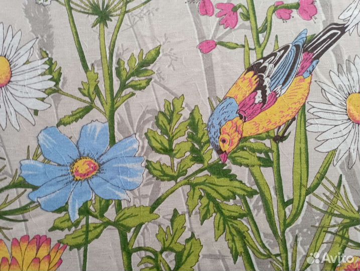 Ткань лен с хлопком 