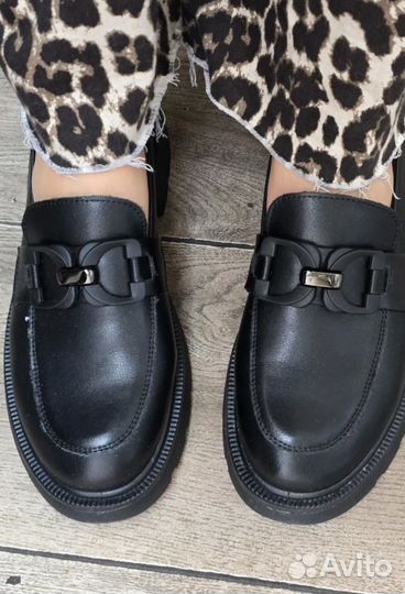 Лоферы натуральная кожа