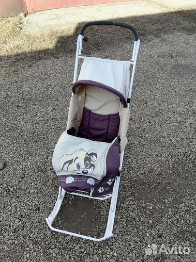 Детские санки коляска бу