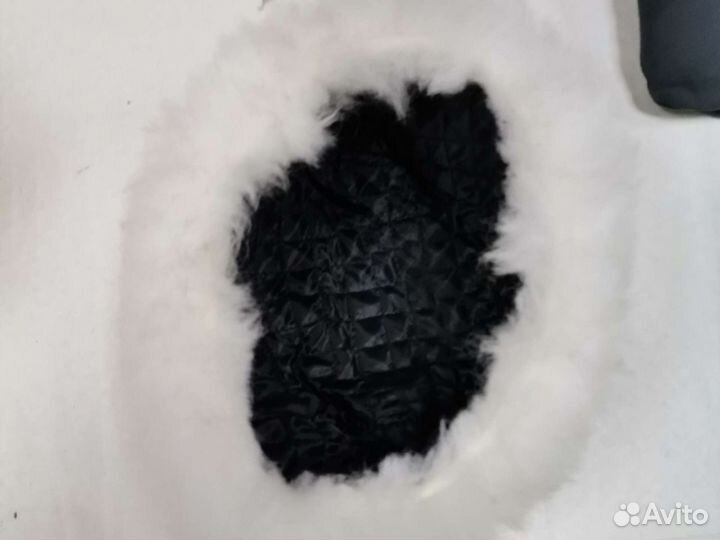 Кубанка белая с синей вставкой