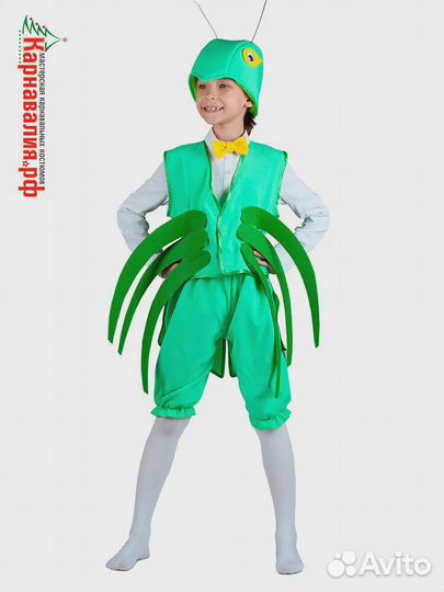 Детский карнавальный костюм Кузнечик