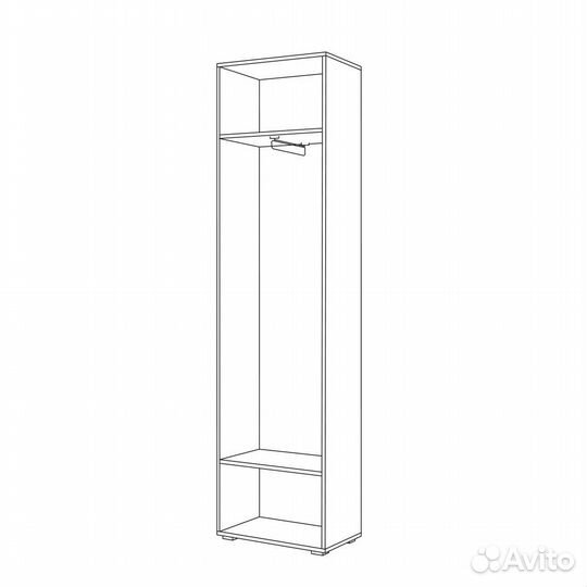 Модульная прихожая с платяным шкафом