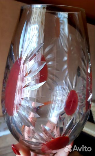 Ваза цветного стекла СССР