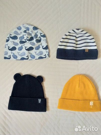 Шапки hm zara на мальчика на 1-3 года