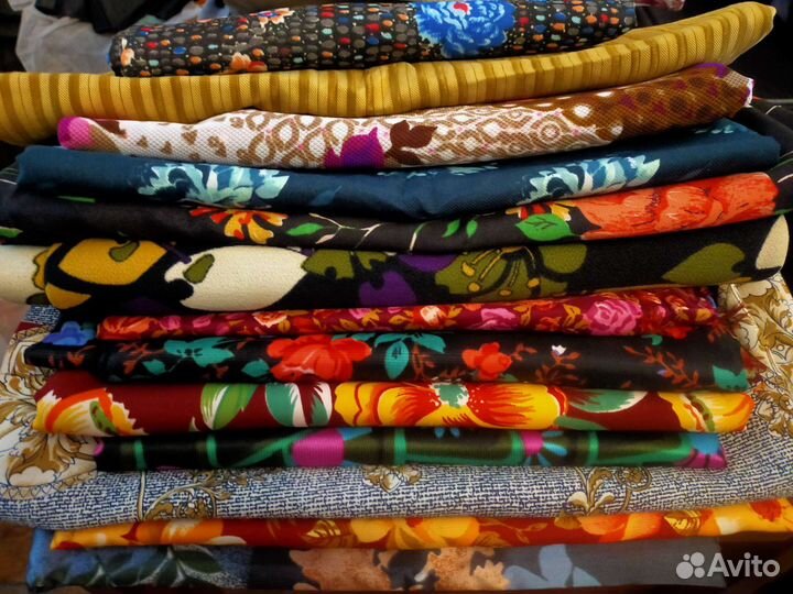 Ткани СССР. Кримплен,шотландка и много других