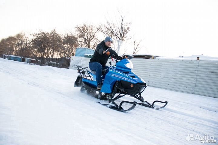 Снегоход Sharmax SN-240 PRO Landcrafter (синий)