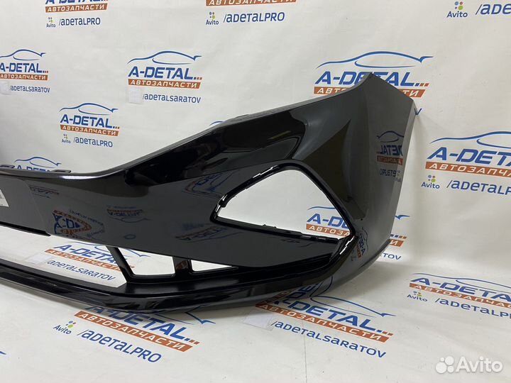 Бампер передний VW Polo Sedan 2021 (Черный)