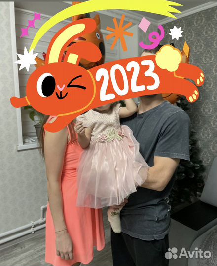 Праздничное платье для девочки 80