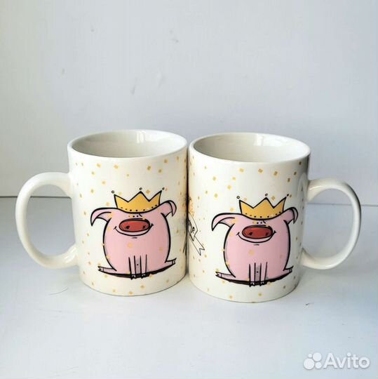 Новая Кружка. Подарок. Керамика. 2 шт