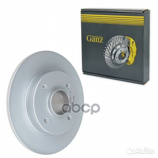 Диск тормозной PSA C4/308 08- задн. gij06058 ganz