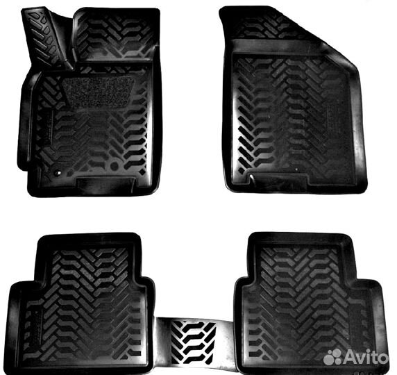 Коврики Daewoo Gentra салон 3D