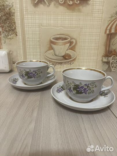 Кружки, термокружки, чайная пара, фужеры