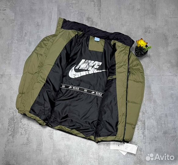 Куртка зимняя Nike хаки