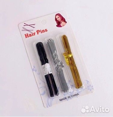 Шпильки для волос Queen fair набор 30шт 8см 3цвета