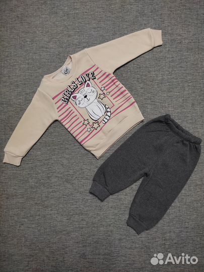 Костюм флисовый для девочки Новый