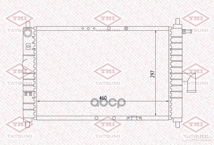 Радиатор охлаждения daewoo Matiz 98- TGA1081 T