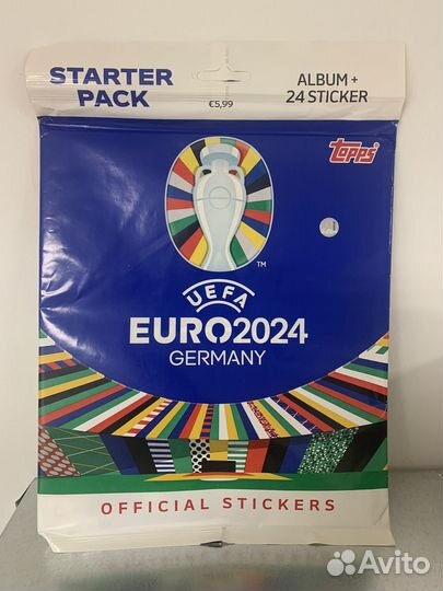 Стартовый набор Наклейки uefa Euro 2024 Topps