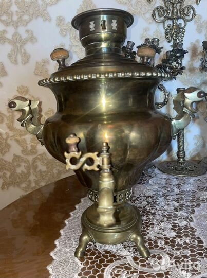 Самовар репа, ваза, на дровах или углях