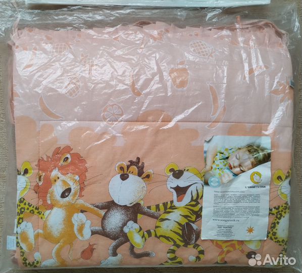 Бортики в детскую кроватку Сонный гномик