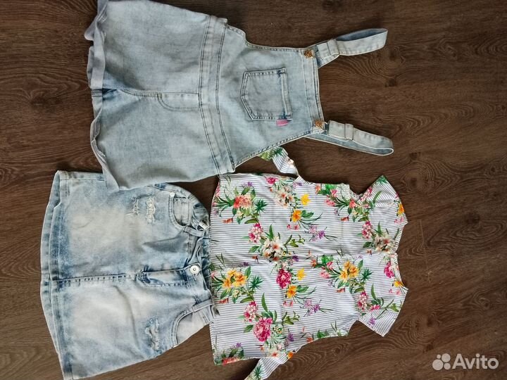 Вещи пакетом на девочку, рост 134 см