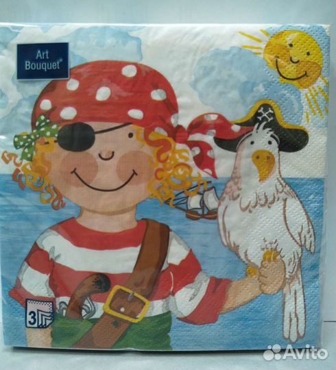 Салфетки бумажные 3-х слойные