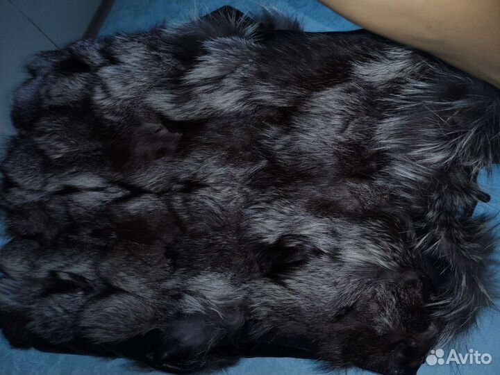 Меховая жилетка из чернобурки 46-48