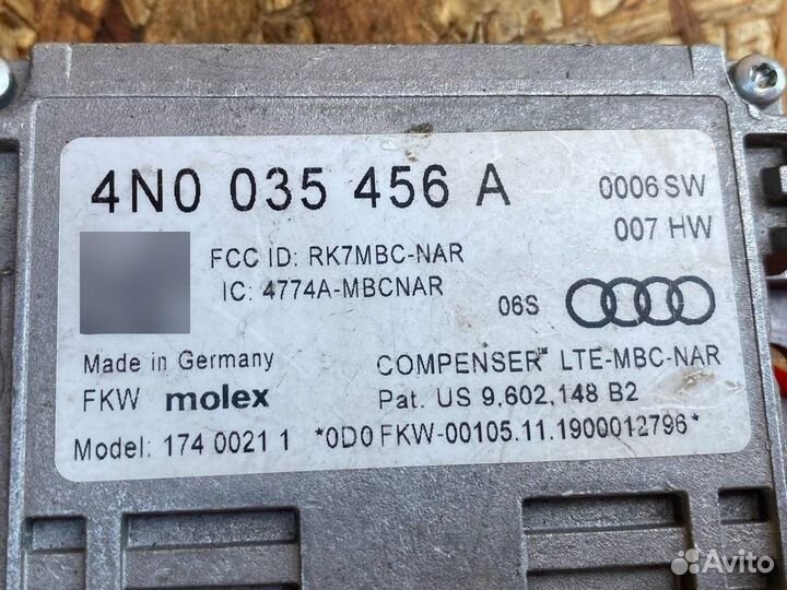 Усилитель антенны 4N0035456A Audi A6 C8 3.0 Бензин