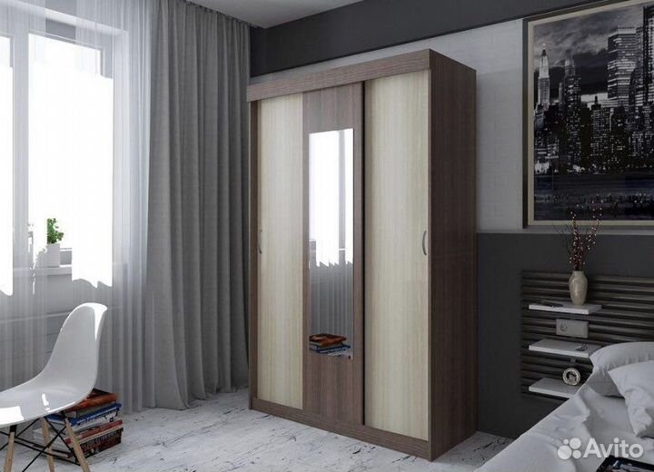 Шкаф Андрей 4М ясень шимо