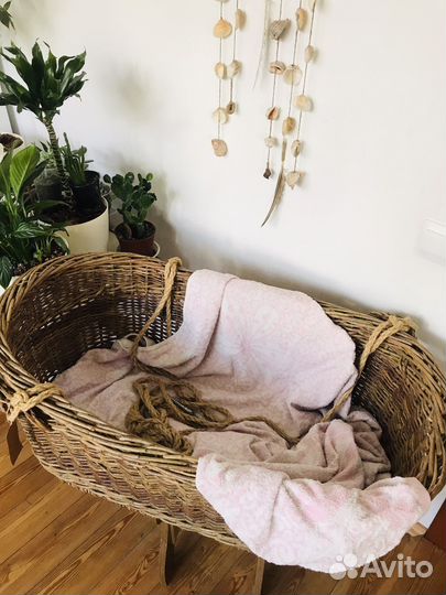 Люлька колыбель плетеная