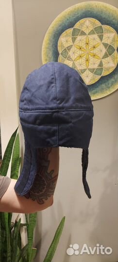 Шапка зимняя синяя Bundeswehr Moleskin