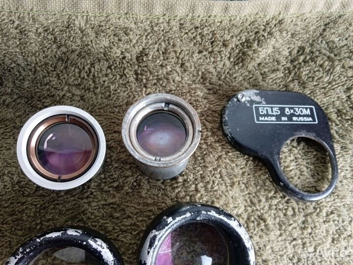 Окуляр, объектив, призма бинокля бпц5 8х30 комз